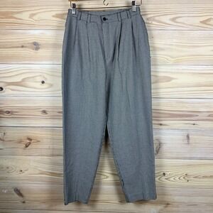 Vtg 90s INCLINATIONS Pants Womens 14 Houndstooth Pleated High Waisted USA